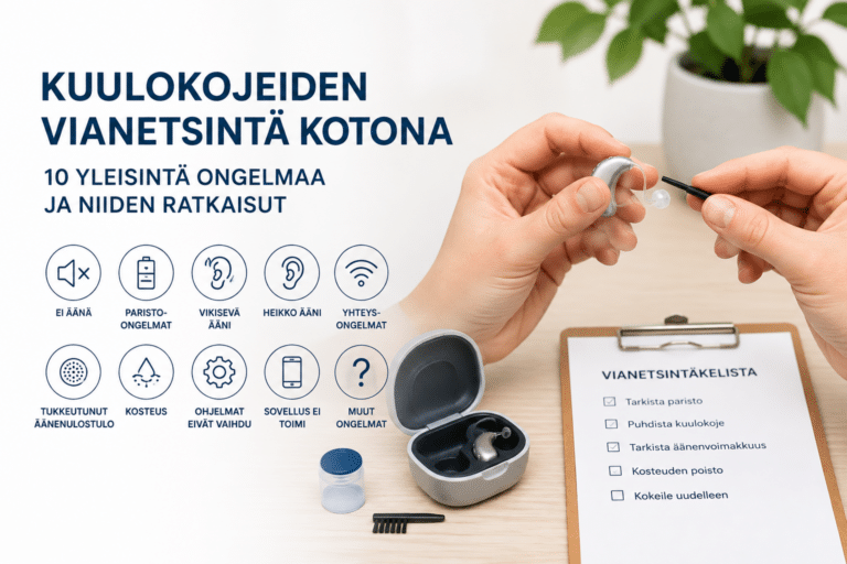 Kuulokojeen vianetsintä kotona